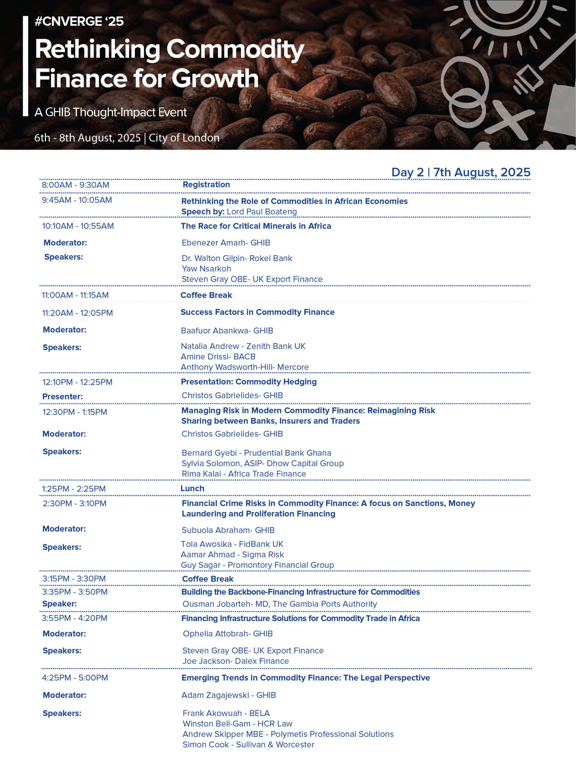 Agenda Day 1